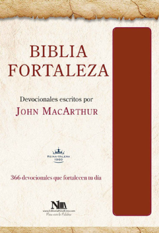 Biblia Fortaleza - Marrón Imitación Piel by John MacArthur