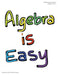 Algebra is Easy Part 1 by April Chloe Terrazas