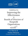 Guidelines for Improving the Effectiveness of Boards of Directors of Nonprofit Organizations by Vic Murray, Yvonne Harrison