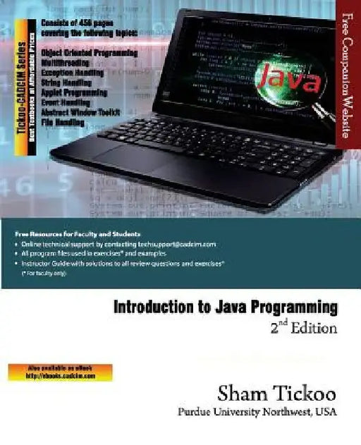 Introduction to Java Programming, 2nd Edition by Prof Sham Purdue University Northwest