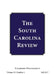 South Carolina Review: 50.1 by Keith Morris