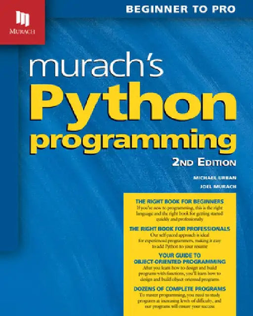Murach's Python Programming (2nd Edition) by Joel Murach