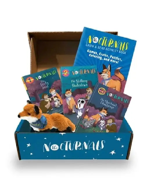 The Nocturnals Grow & Read Activity Box: Early Readers, Plush Toy, and Activity Book - Level 1-3 [With Plush] by Tracey Hecht