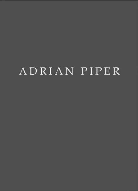 Adrian Piper by Adrian Piper, Begum Yasar, Begum Yasar
