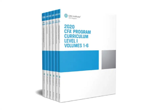 Cfa Program Curriculum 2020 Level I Volumes 1-6 Box Set by Cfa Institute