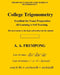 College Trigonometry by Frempong, A. a.