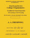 Final Exam Review: College Trigonometry by Frempong, A. a.