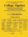College Algebra by A. a. Frempong