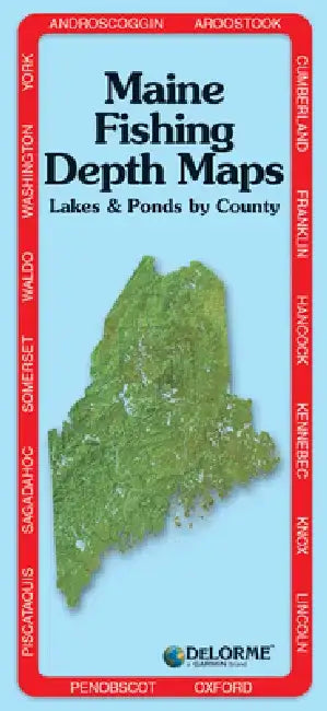 Delorme Maine Fishing Depth Maps by Rand McNally