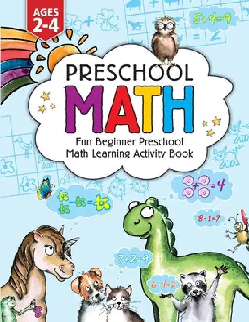Preschool Math: Fun Beginner Preschool Math Learning Activity Workbook: For Toddlers Ages 2-4, Educational Pre k with Number Tracing, Matching, For Ki by Jennifer L. Trace
