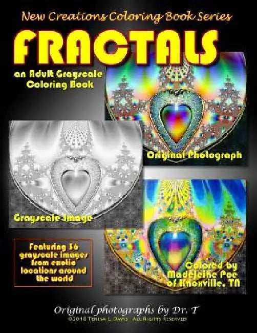 New Creations Coloring Book Series: Fractals by Brad Davis