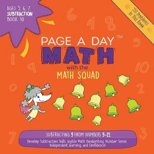 Page a Day Math Subtraction Book 10: Subtracting 10 from the Numbers 10-22 by Janice Auerbach