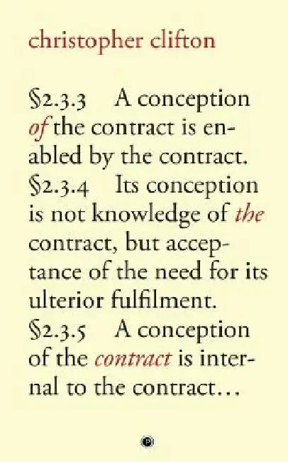 Of the Contract by Christopher Clifton