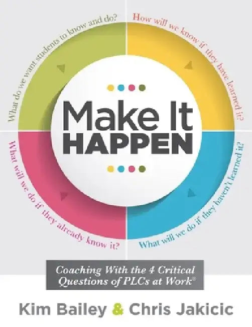 Make It Happen: Coaching with the Four Critical Questions of Plcs (Professional Learning Community Strategies for Instructional Coache by Kim Bailey