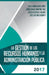 La gestion de los recursos humanos y la administracion publica 2017 by Martinez Ruiz, Jesus Carlos