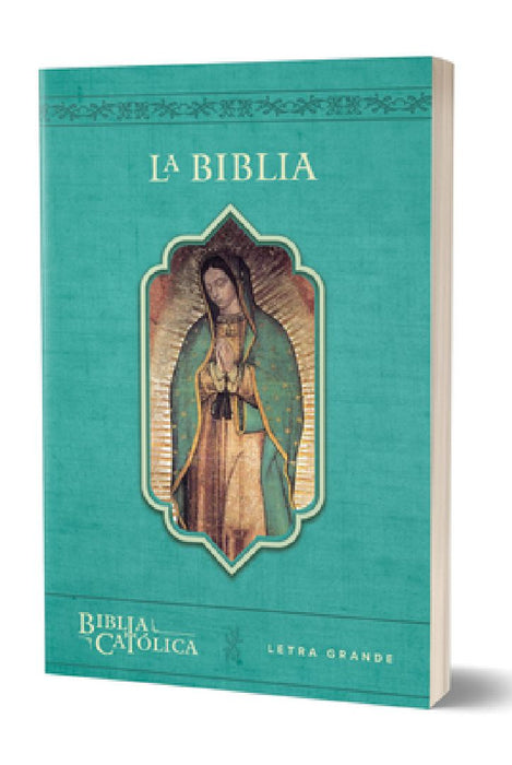 La Biblia Católica: Tamaño Grande, Edición Letra Grande. Rústica, Azul, Con Virgen by Biblia de América
