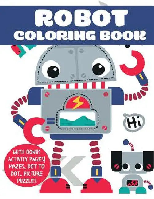 Robot Coloring Book by Blue Wave Press