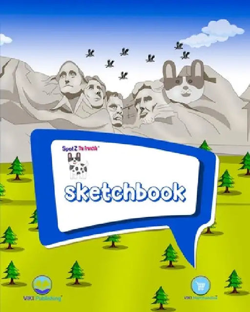 SpotZ the Frenchie(R) BRAND SKETCHBOOK: 120 pages - 8″x10″ - Softcover - Grade School - College - Branded - Office Supplies by Viki Merchandise