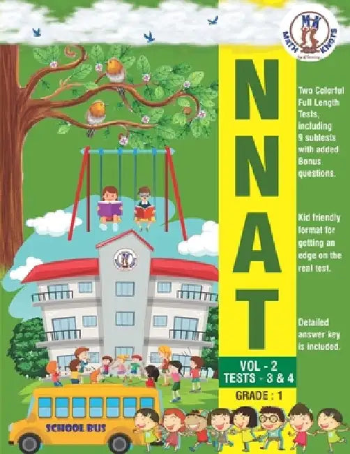 NNAT - Grade 1 - VOL - 2 - TESTS - 3 & 4 by Raksha Pothapragada