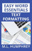 Text Formatting by M. L. Humphrey