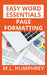 Page Formatting by M. L. Humphrey