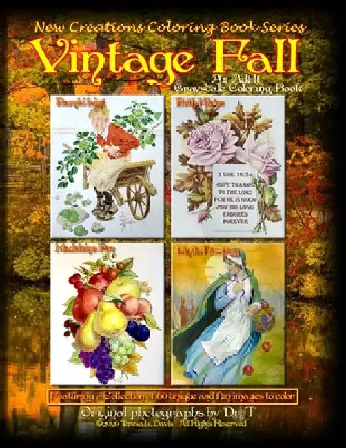 New Creations Coloring Book Series: Vintage Fall by Brad Davis