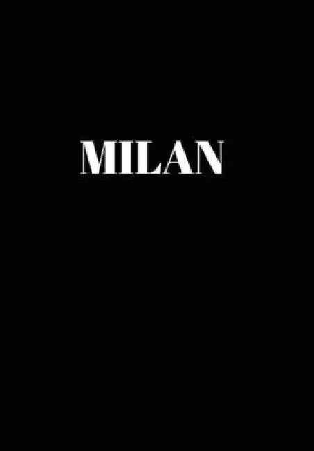 Milan: Hardcover Black Decorative Book for Decorating Shelves, Coffee Tables, Home Decor, Stylish World Fashion Cities Design by Murre Book Decor