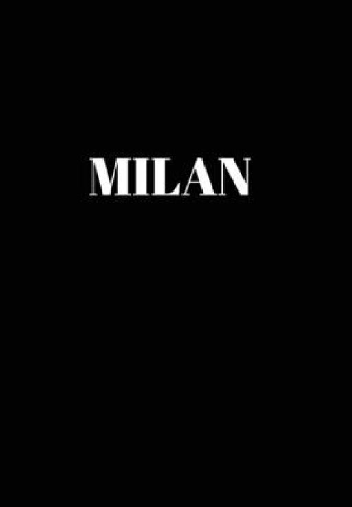 Milan: Hardcover Black Decorative Book for Decorating Shelves, Coffee Tables, Home Decor, Stylish World Fashion Cities Design by Murre Book Decor