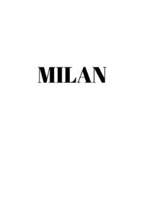 Milan: Hardcover White Decorative Book for Decorating Shelves, Coffee Tables, Home Decor, Stylish World Fashion Cities Design by Murre Book Decor