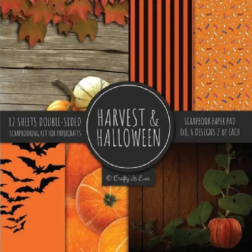 Harvest & Halloween Scrapbook Paper Pad 8x8 Scrapbooking Kit for Papercrafts, Cardmaking, Printmaking, DIY Crafts, Orange Holiday Themed, Designs, Bor by Crafty as Ever