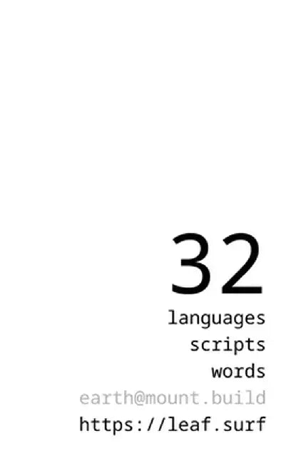 32 Languages, 32 Words: 32 Scripts by Mount Build