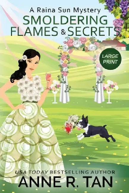 Smoldering Flames and Secrets: A Raina Sun Mystery (Large Print Edition): A Chinese Cozy Mystery by Anne R. Tan