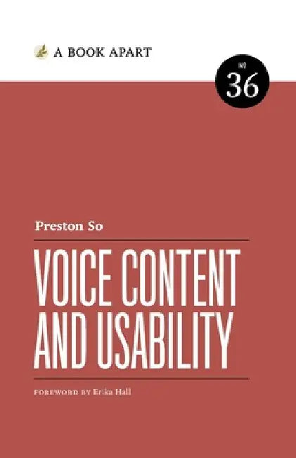 Voice Content and Usability by Preston So