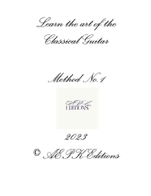 Guitar Method No. 1 by Axel Krogness