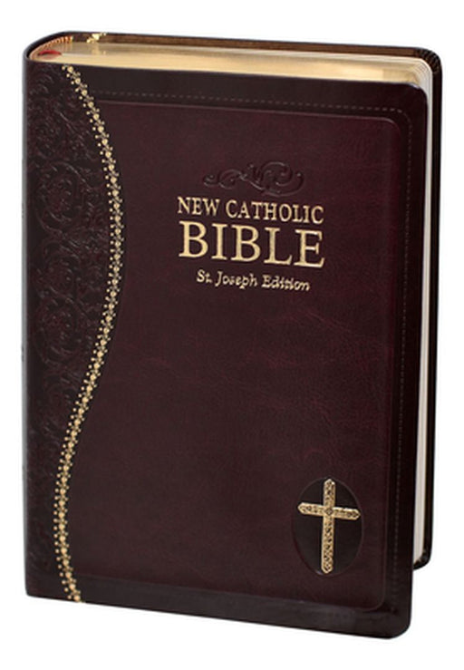 New Catholic Bible Medium Print Dura Lux (Burgundy) by Catholic Book Publishing Corp