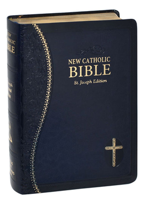New Catholic Bible Med. Print Dura Lux (Blue) by Catholic Book Publishing Corp