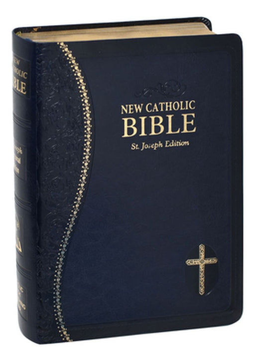 New Catholic Bible Med. Print Dura Lux (Blue) by Catholic Book Publishing Corp