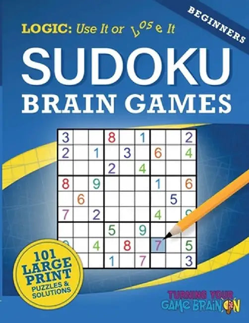 Beginners Sudoku Brain Games by Chris Saldrick