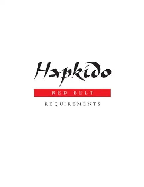 Hapkido: Red Belt Requirements by Marc Tedeschi