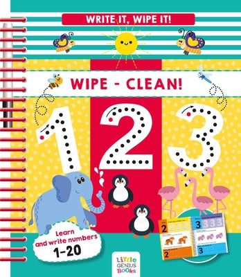 Write It, Wipe It! Wipe-Clean 123 by Little Genius Books