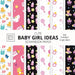 Cute Baby Girl Ideas Scrapbook Paper 8x8 Designer Baby Shower Scrapbook Paper Ideas for Decorative Art, DIY Projects, Homemade Crafts, Cool Nursery De by Make Better Crafts