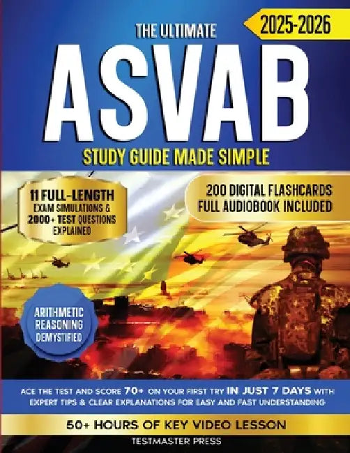 The Ultimate ASVAB Study guide Made Simple by Testmaster Press