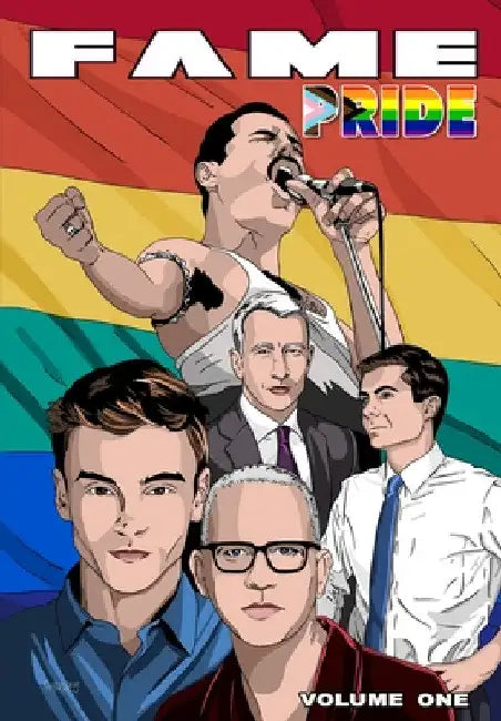 Fame: Pride: Pete Buttigieg, Anderson Cooper, Tom Daley, Freddie Mercury and Ryan Murphy by Michael Frizell