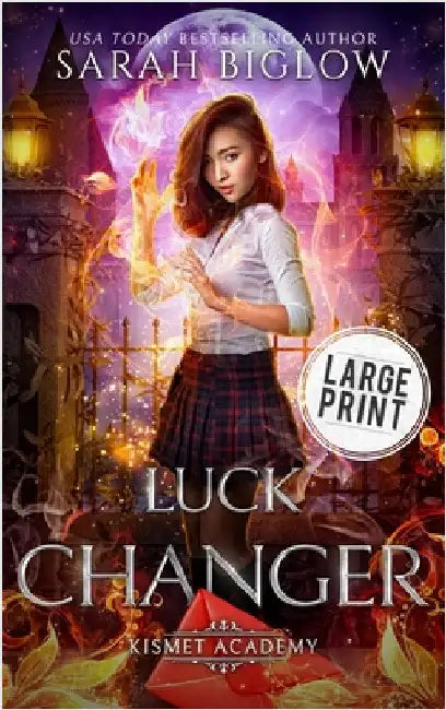 Luck Changer: A Large Print Found Family Supernatural Academy Novel by Biglow, Sarah