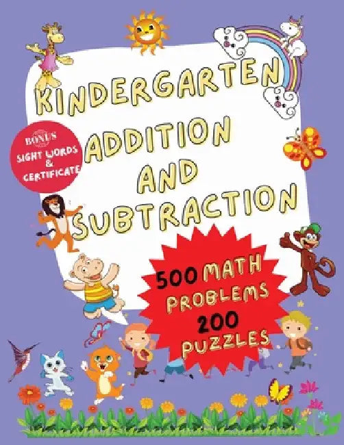 Kindergarten Math Addition and Subtraction: Math Helper Series by Garb Media Group