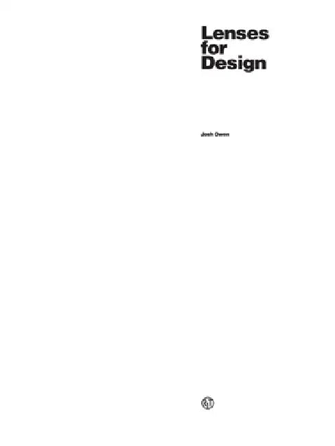 Lenses for Design by Josh Owen