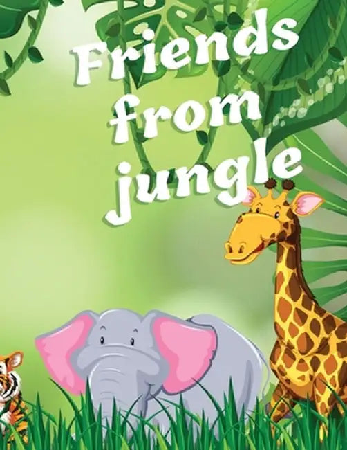 Friends from Jungle: Coloring Book for Kids Ages 3-8 Ι Fun Educational Coloring Book for Learning Animals Ι Preschool, Kindergart by Lascu