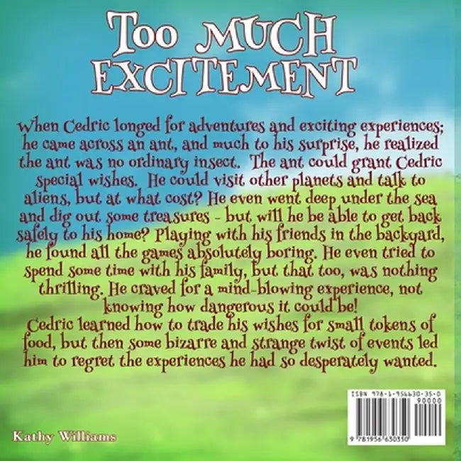 Too Much Excitement by Kathy Williams