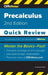 CliffsNotes Precalculus: Quick Review by W. Michael Kelley