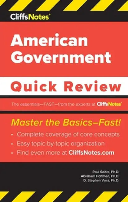 CliffsNotes American Government: Quick Review by Paul Soifer